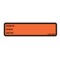 Nevs Printed Chart Labels -Room No, name, Doctor 1-3/8" x5-3/8" Ornge w/Blk NRBP-ORANGE - alternate 1